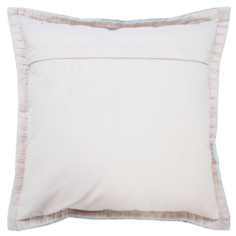 Sevita Guapo Casual Solid Stitched Edge Cotton Throw Pillow