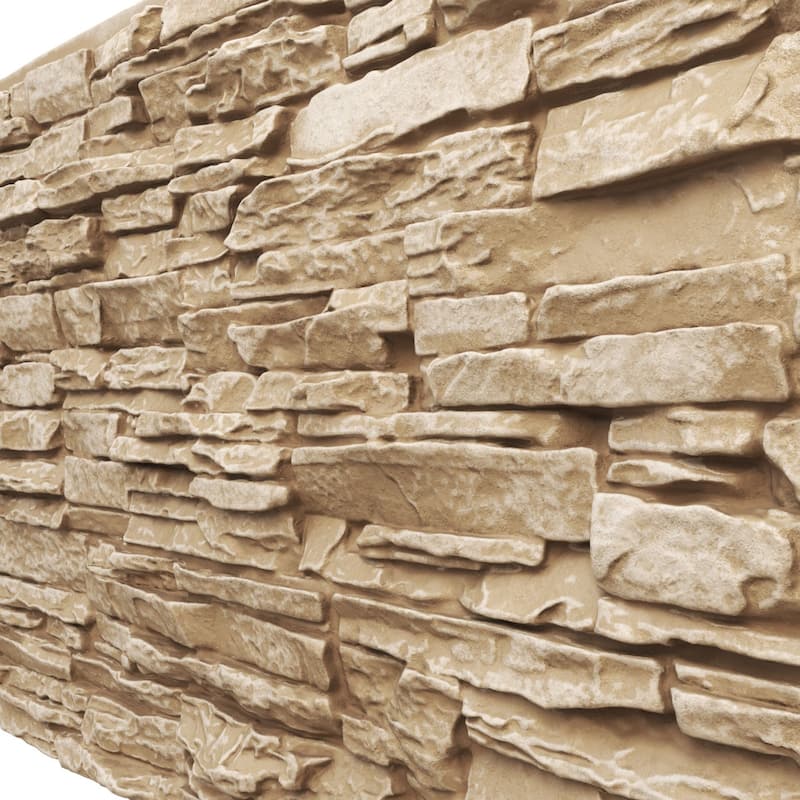 Canyon Ridge Stacked Stone, EverStone Faux Stone Siding Panel