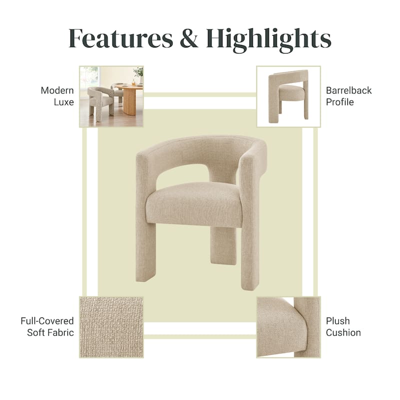 NPD Furniture Sherlyn Dining Side Arm Chair