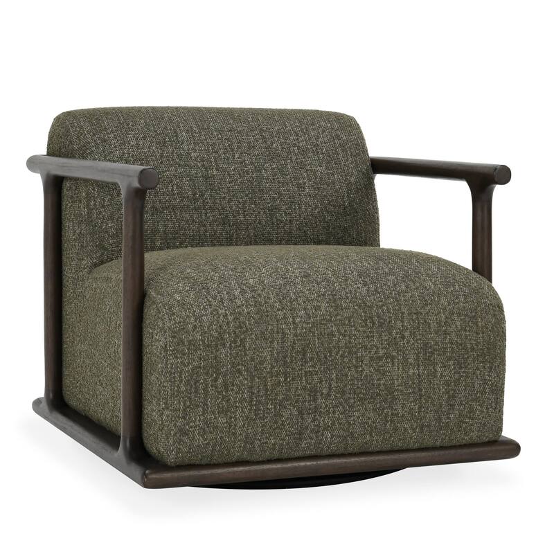 Classic Home Lucia Boucle Swivel Accent Chair