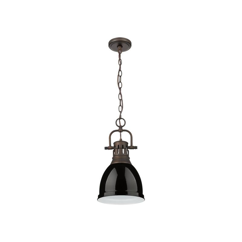 Golden Lighting 3602-S RBZ Duncan 9" Wide Mini Pendant