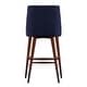 preview thumbnail 18 of 28, Sasha Espresso Barrel Back Counter Stools (Set of 2) iNSPIRE Q Modern