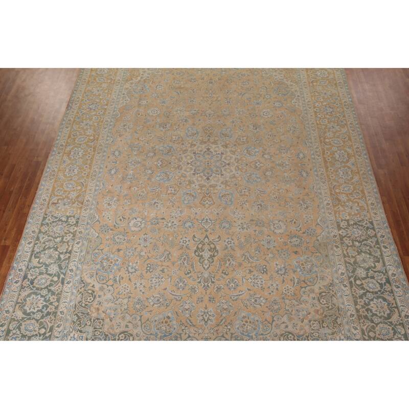 Traditional Najafabad Persian Vintage Rug Handmade Wool Carpet - 11'0" x 16'4"