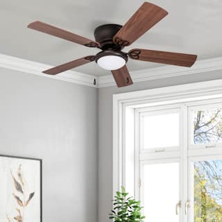 52" Prominence Home Benton Traditional Indoor LED Ceiling Fan with Light, Pull Chains