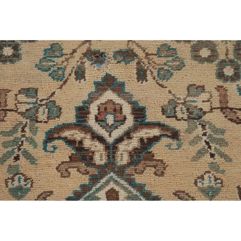 Lilian Persian Vintage Runner Rug Handmade Wool Carpet - 3'8"x 9'7"