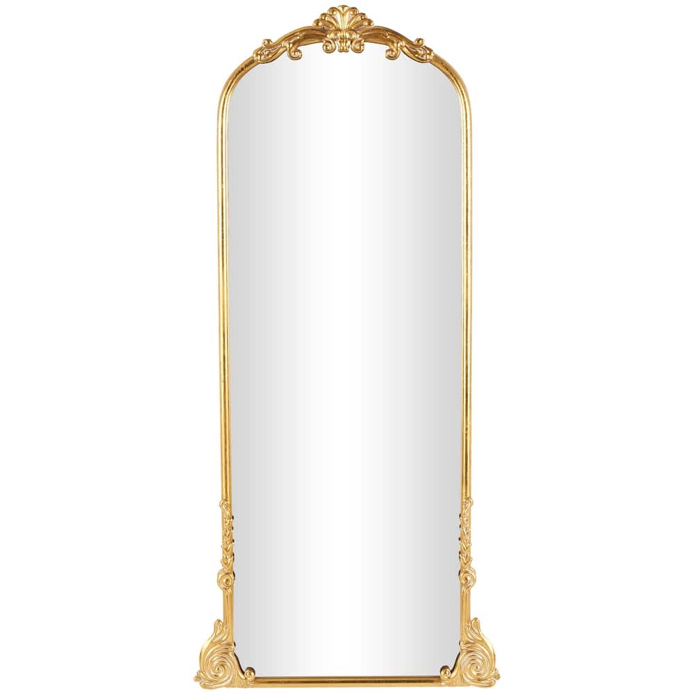 Metal Scroll Ornate Baroque Floor or Wall Mirror - Gold - Various Sizes and Shapes - Roche River Decor