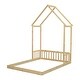 preview thumbnail 71 of 95, House-shaped Roof Headboard Floor Bed without slats