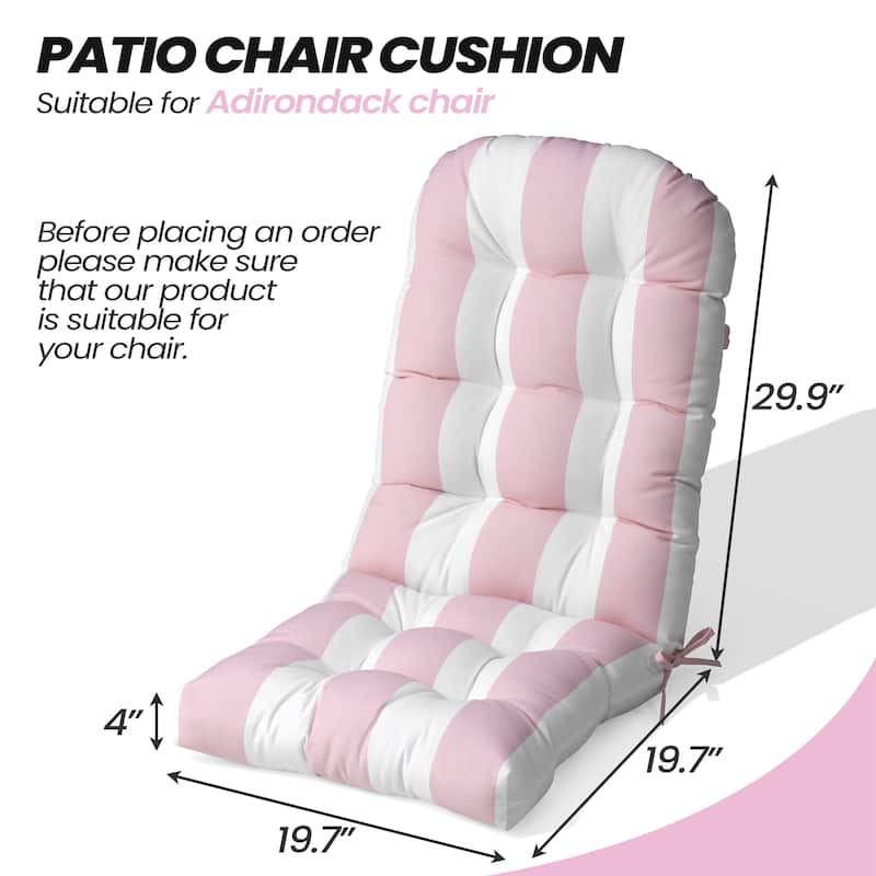 Adirondack Style Patio Outdoor Chair Cushion for Adirondack Chair or Lounge Rocking Chair - See picture