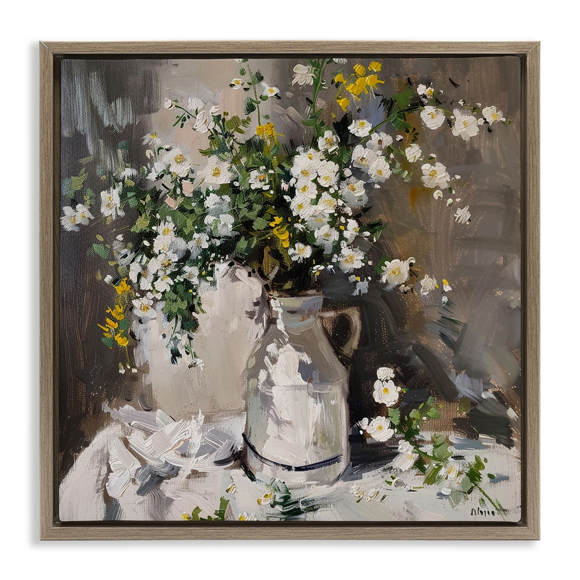 Stupell Late Day Sun Still Life Framed Floater Canvas Wall Art Design By Walker Noble