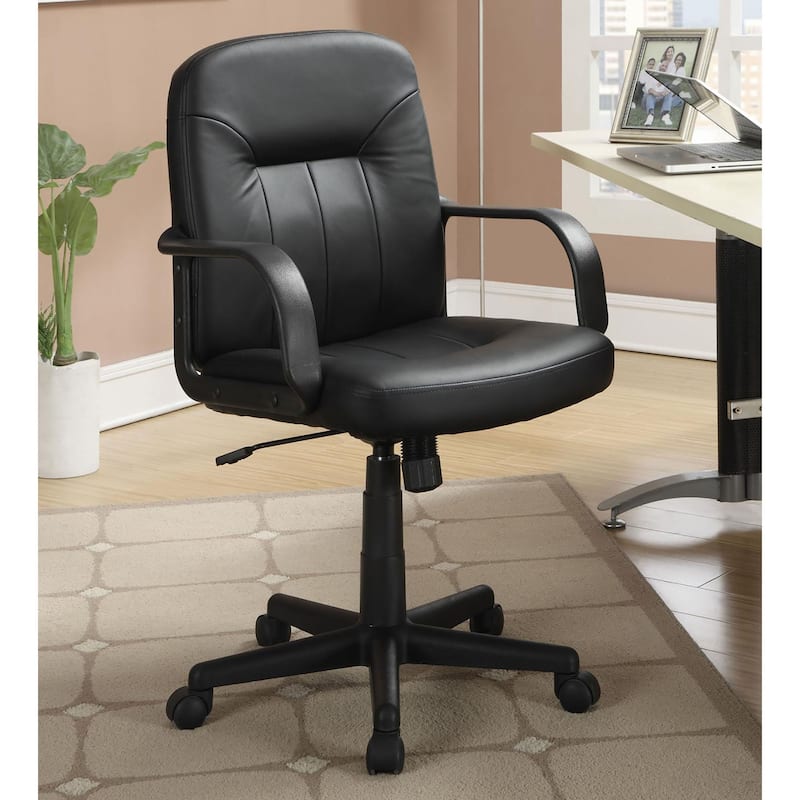 Comfortable Ergonomic Office Chair with Adjustable Features and Stylish Design - Black-1