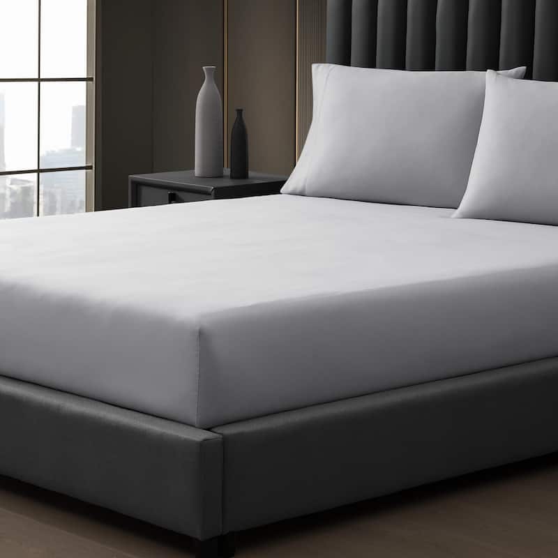 Vera Wang T1000 Sateen Cotton Solid Sheet Set