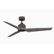 preview thumbnail 7 of 12, Fanimation TriAire Custom Indoor/Outdoor Smart Ceiling Fan DC Motor with Remote - Matte Greige
