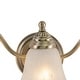 preview thumbnail 7 of 7, Standford 3-Light 19 in. W Antique Brass Gold Bathroom Vanity Lighting Fixture, White Alabaster Glass Shade, Dimmable Wall Mount