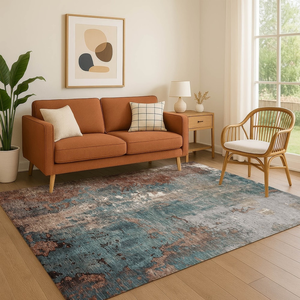 Premium Washable Super Soft Abstract Chic Mayfield Rug