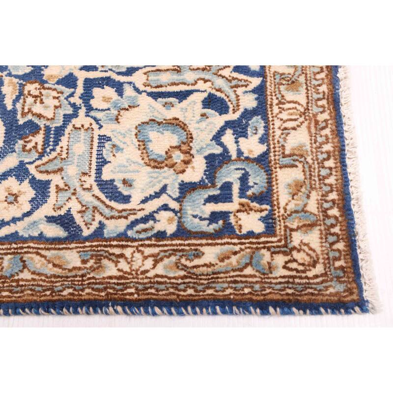 ECARPETGALLERY Hand-knotted Antalya Vintage Navy Wool Rug - 6'9 x 10'1