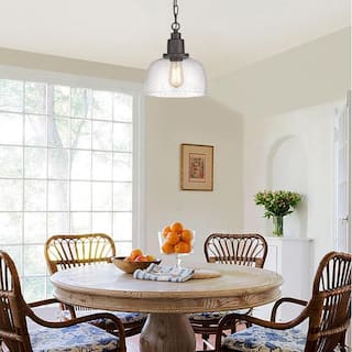 1  Light hanging light dark bronze pendant light glass, metal island tlight