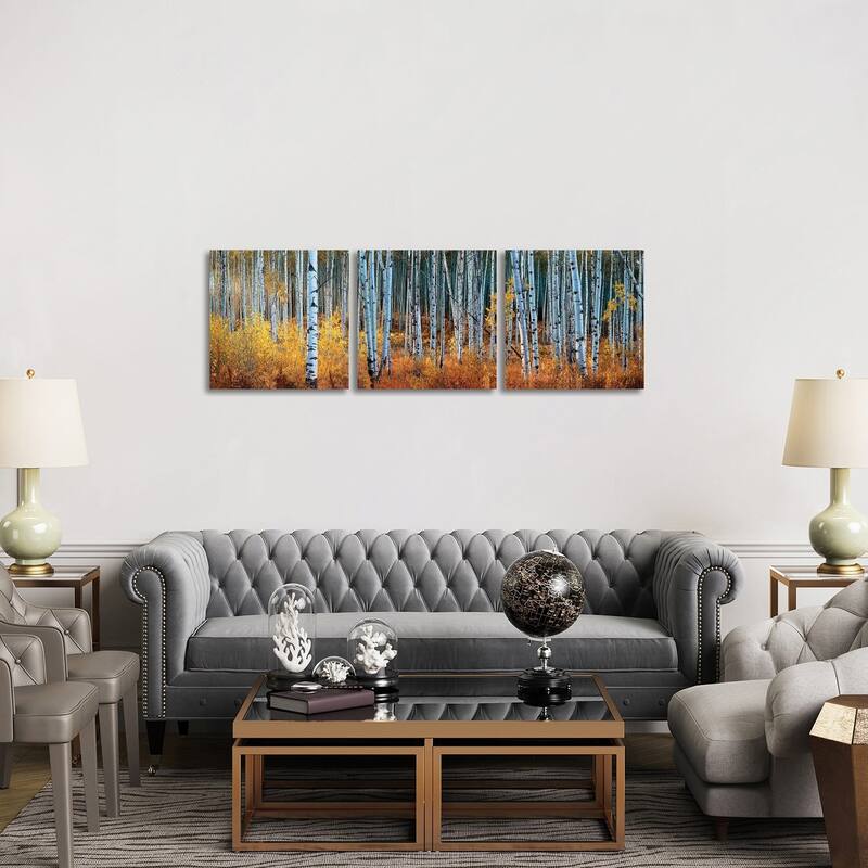 iCanvas "Colorado Autumn Wonder Panorama" by OLena Art 3-Piece Canvas Wall Art Set