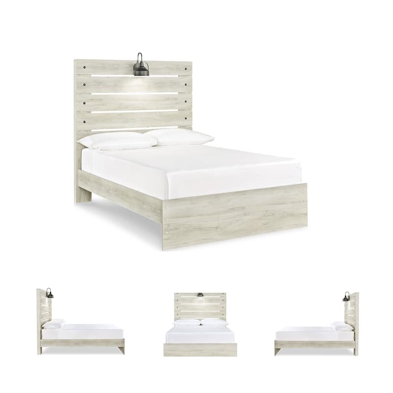 Cambeck Whitewash Panel Bed