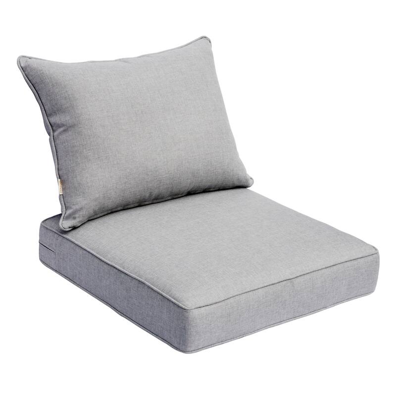 XIZZI Outdoor Seat Back Cushion Set Plush Comfort for Patio Furniture - Grey