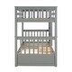 preview thumbnail 32 of 68, American Classic Traditional Style Twin-Over-Twin Bunk Bed with Ladders and Two Storage Drawers