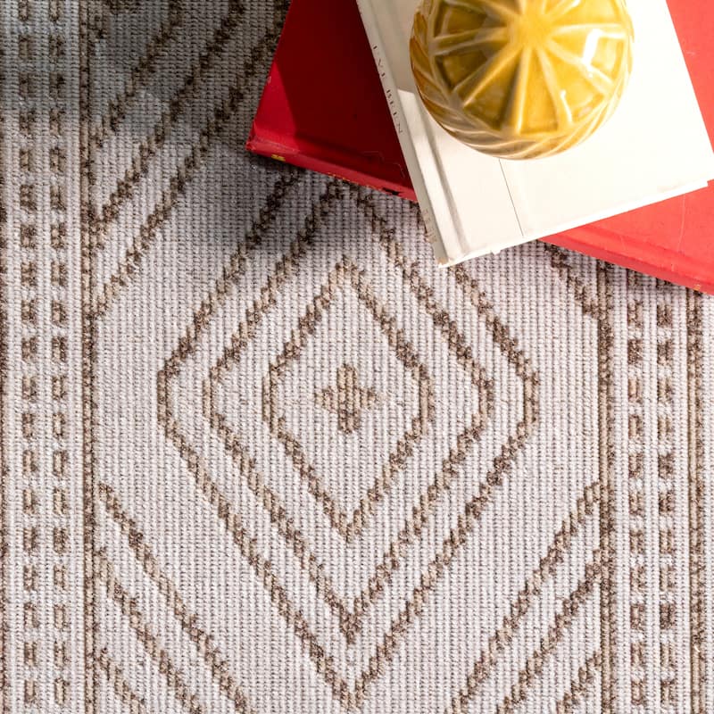 Nuloom Casual Geometric Indoor/ Outdoor Geometric Striped Area Rug