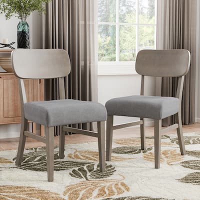 Furniture of America Calista Modern Grey Padded Dining Chairs (Set of 2)