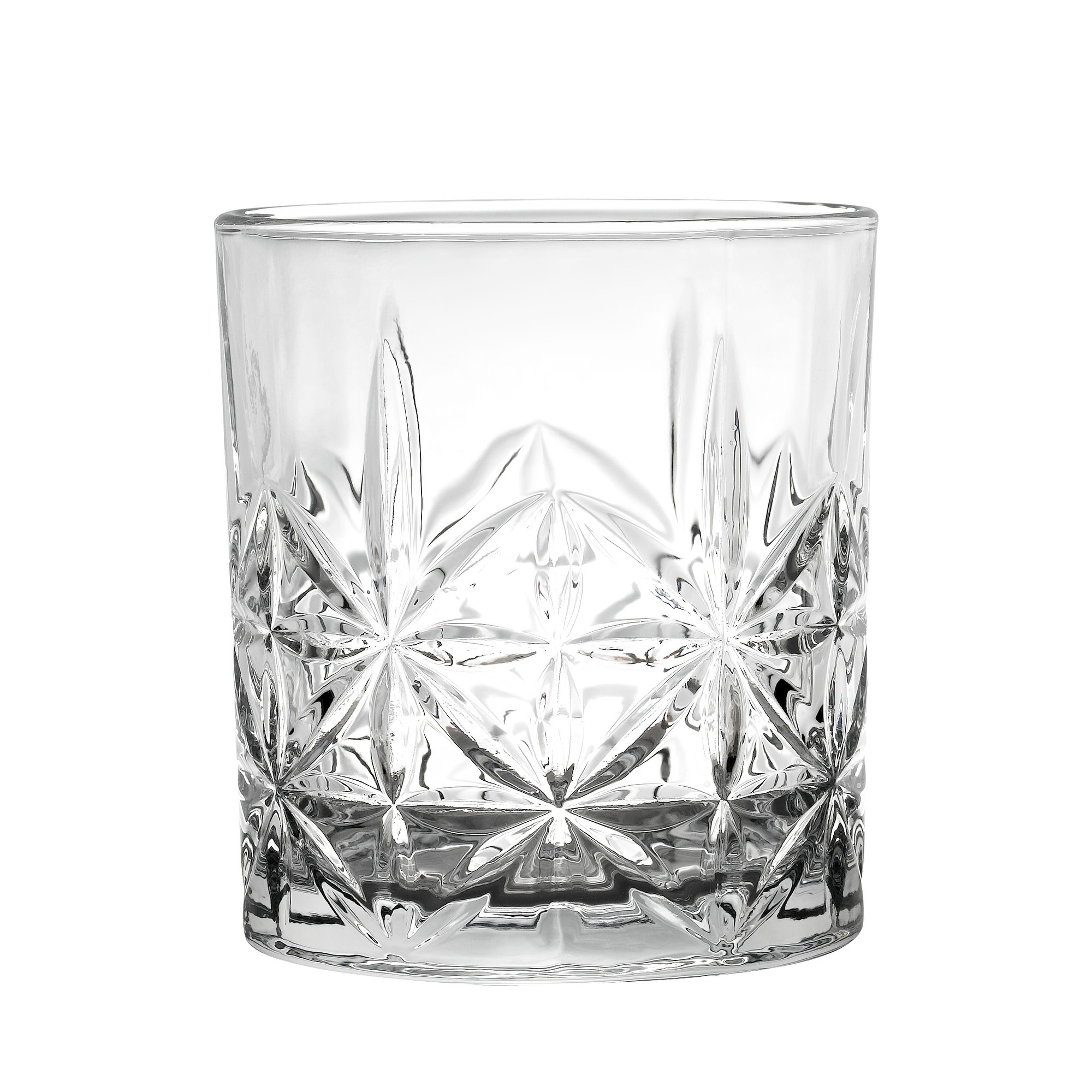 Lorren Home Trends Timeless 6 - Piece 12oz. Lead Crystal Whiskey Glass  Glassware Set