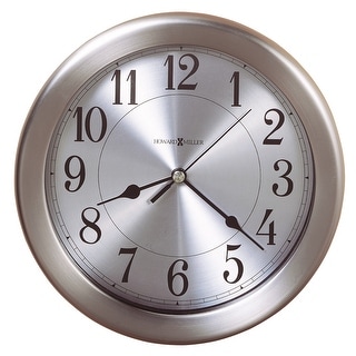 Howard Miller Pisces Silver 8.5-Inch Secure Mount Wall Clock