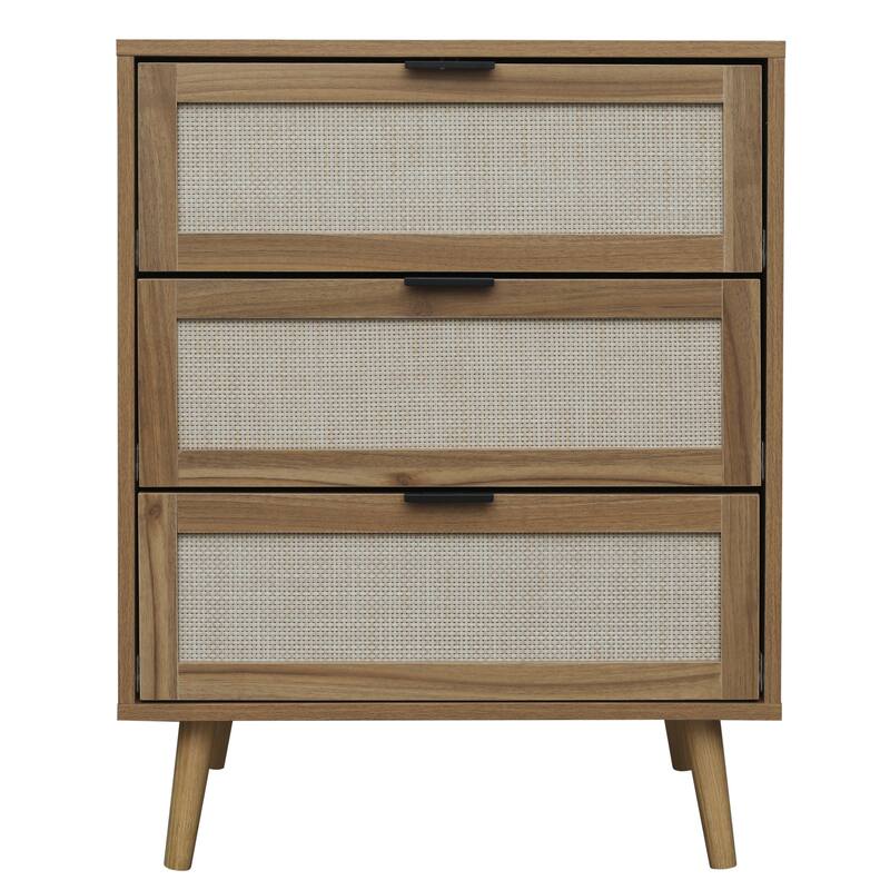 3 Drawers Wood Pantry Organizer, Drawer Storage Cabinet Suitable for Bedroom, Living Room, Kitchen