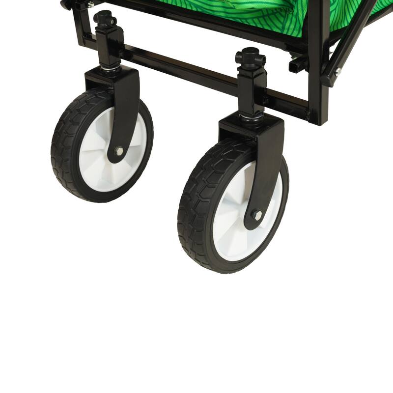 Minimeetall Colorful Collapsible Wagon Cart with Strapping System - Beach Wagon, Utility Cart
