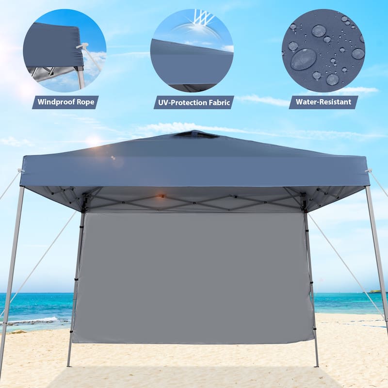 Ainfox 8 x 8 ft Pop-up Canopy Tent, Outdoor Gazebo for Beach, Sun Shade