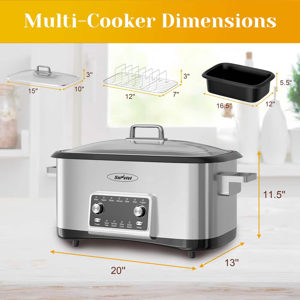 12-in-1 Digital Programmable Slow Cooker