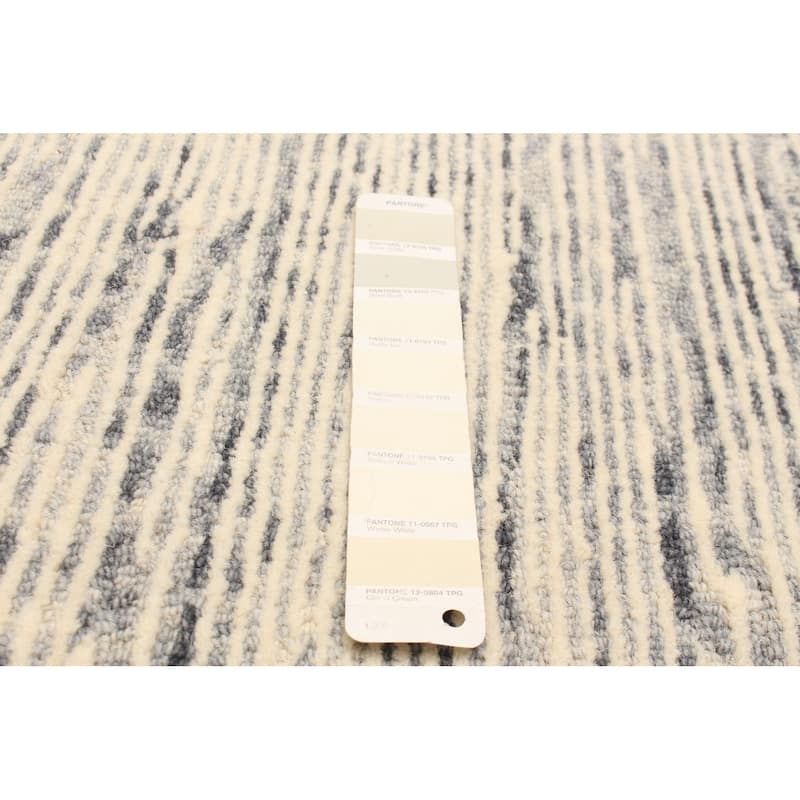 ECARPETGALLERY Hand Tufted Timeless Cream Wool Rug - 5'1 x 7'11