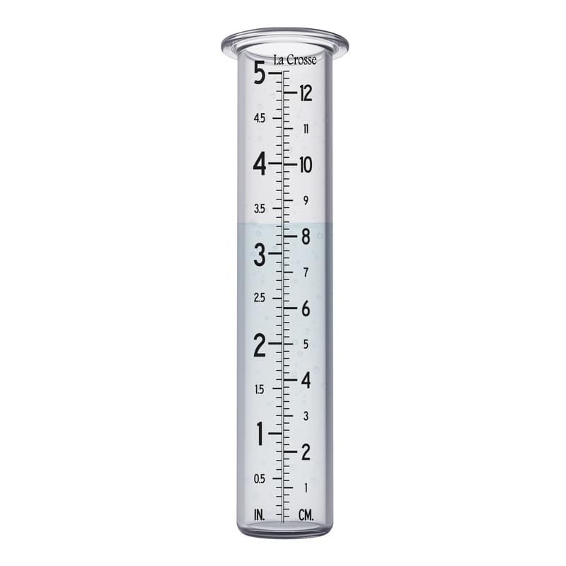 La Crosse 704-1522 5-Inch Capacity Rain Gauge Replacement Glass tube