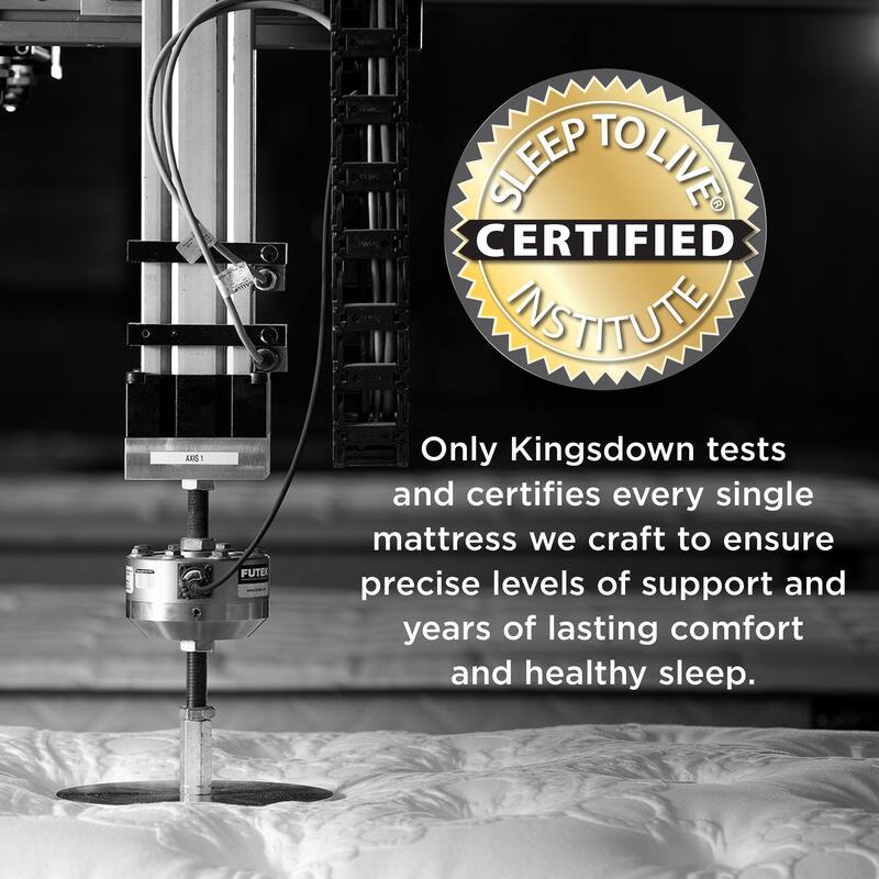 Kingsdown Passions Merridale 13.5 Inch Firm Hybrid Premium Luxury Mattress with Foundation Included