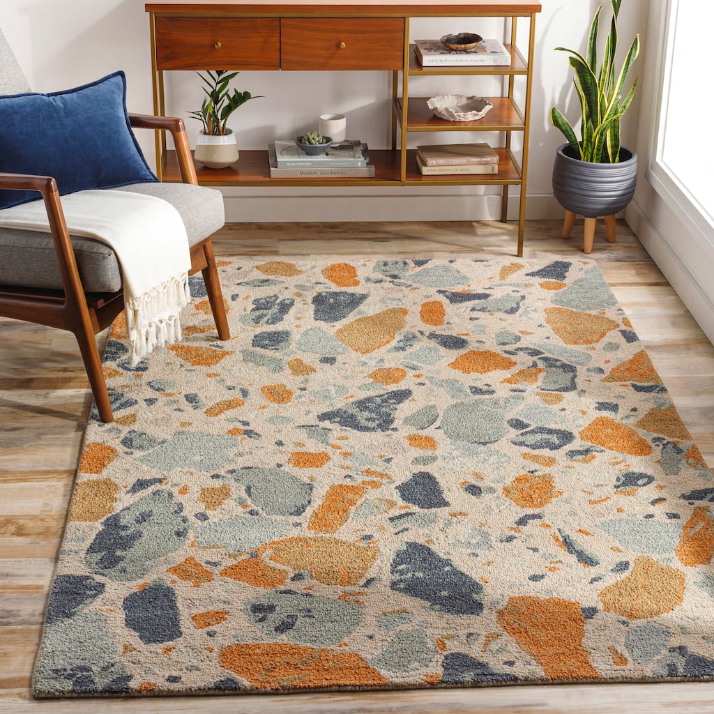 Artistic Weavers Khimala Handmade Modern Terrazzo Wool Area Rug