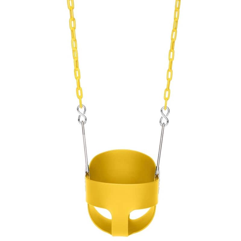 Toddler Swing High Bucket Seat for Infant Backyard Outdoor Activity - N/A - Yellow