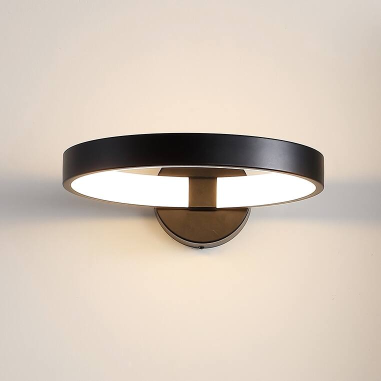 Nathaniel 14" Dimmable Integrated LED Metal Wall Sconce, Chrome by JONATHAN Y - One - Black