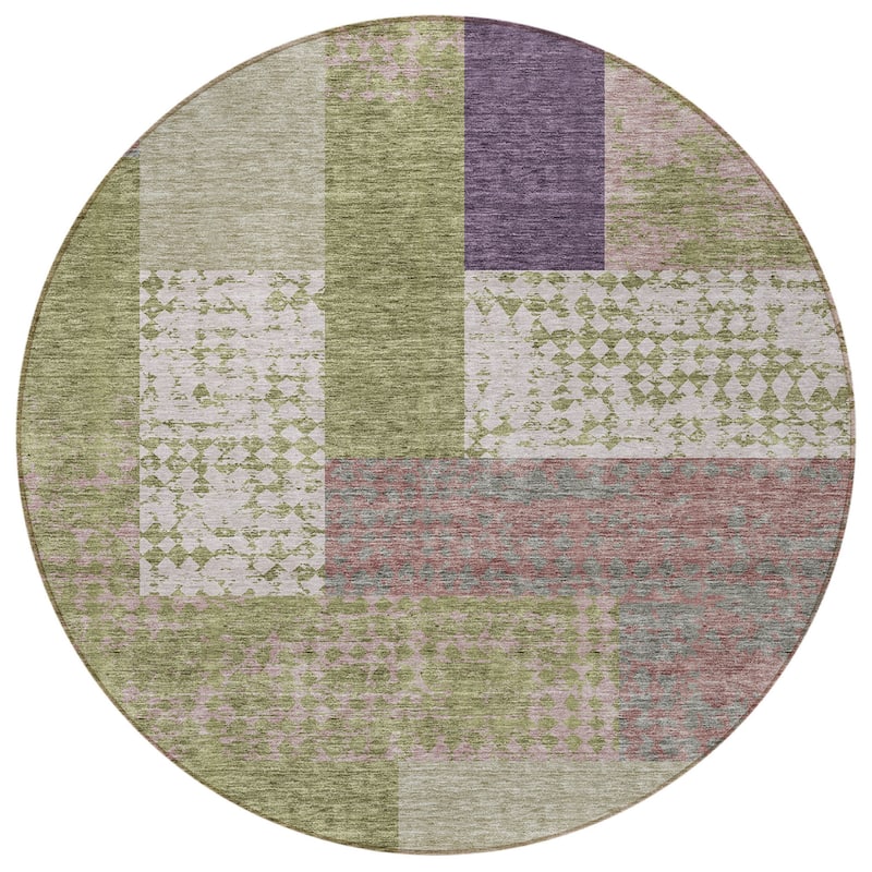 HomeRoots Geometric Transitional Rectangle Outdoor Rug
