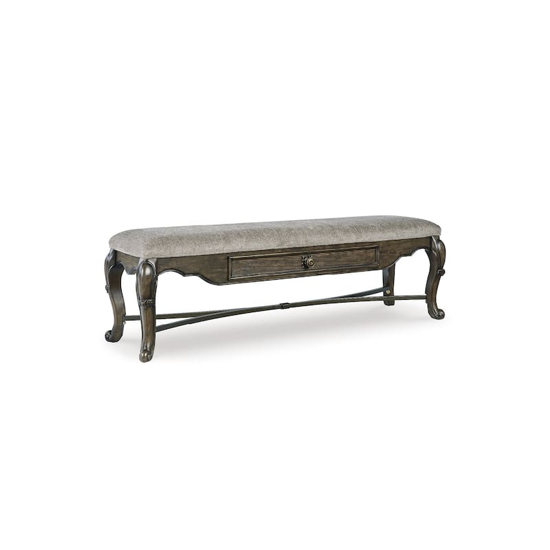 Signature Design by Ashley Maylee Dark Brown 63" Dining Bench - 63.25"W x 17.5"D x 20.25"H