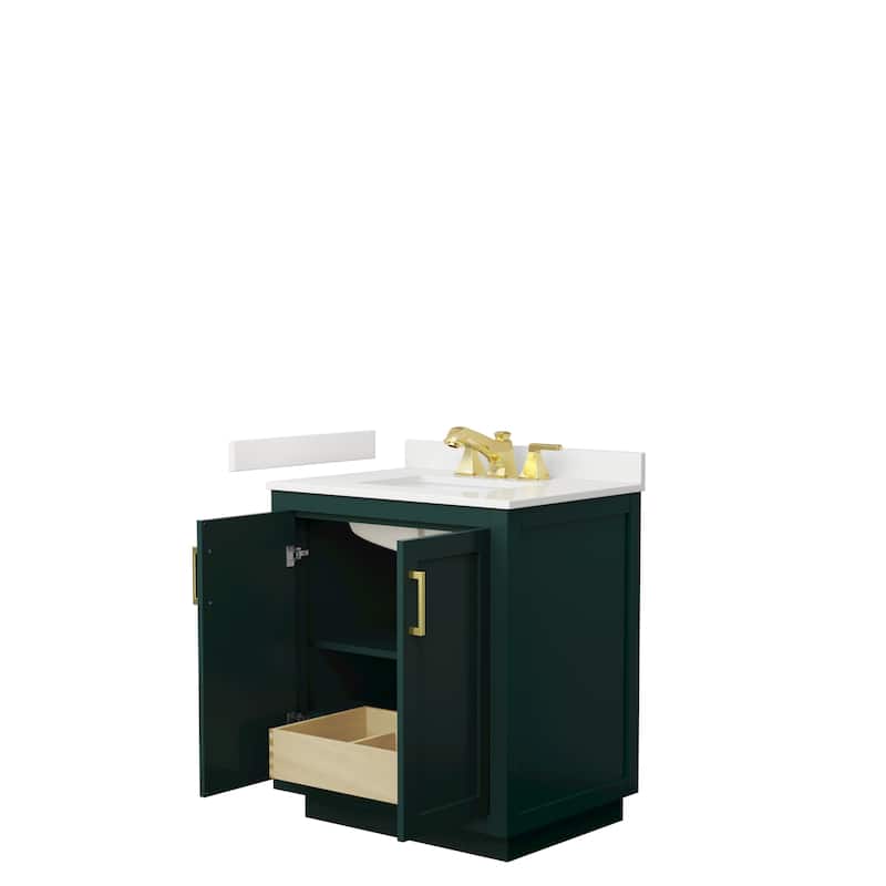 Miranda 30-inch Single Vanity, Quartz Top