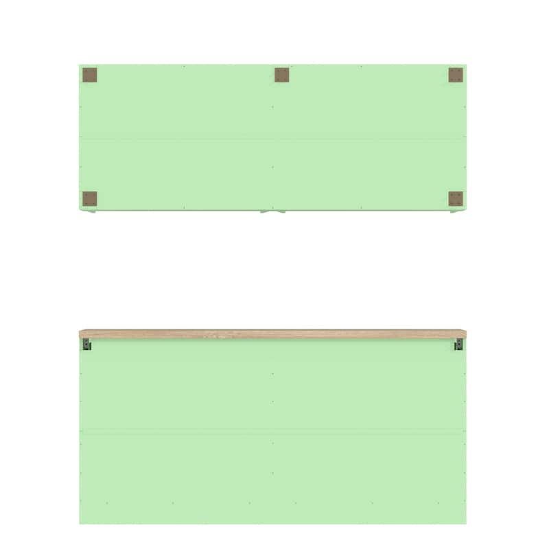 Storage Cabinet Kitchen Pantry Garage Wall Floor and Wall Cabinet Set