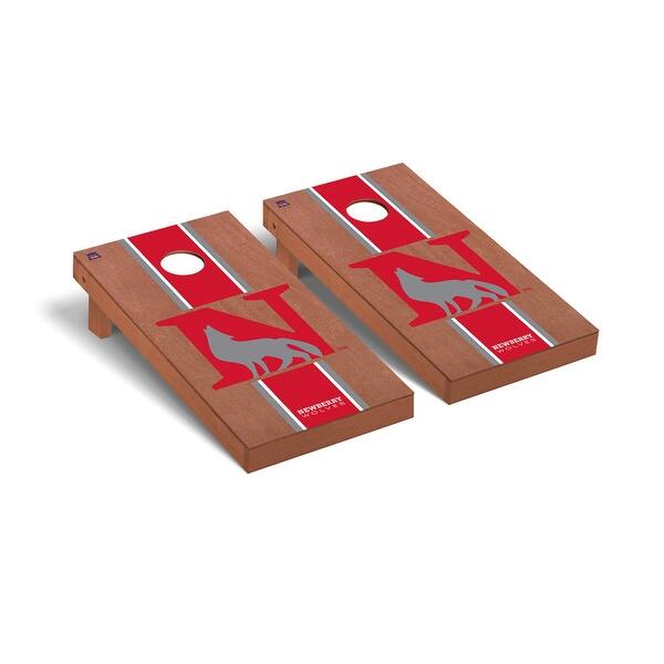 slide 2 of 5, Newberry College Wolves Rosewood Cornhole Board Set