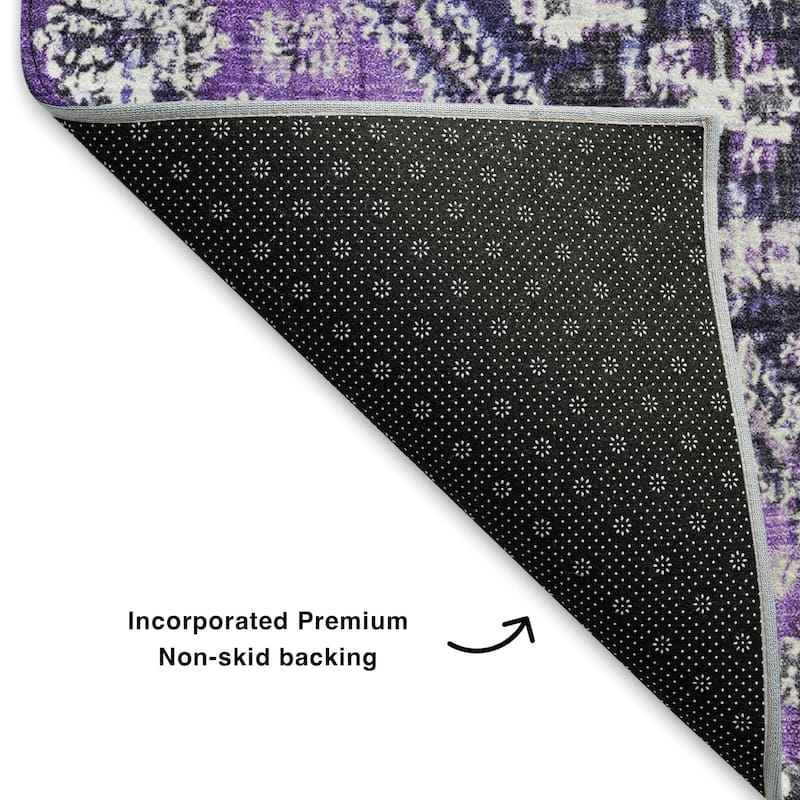 Premium Washable Super Soft Traditional Global Mayfield Rug