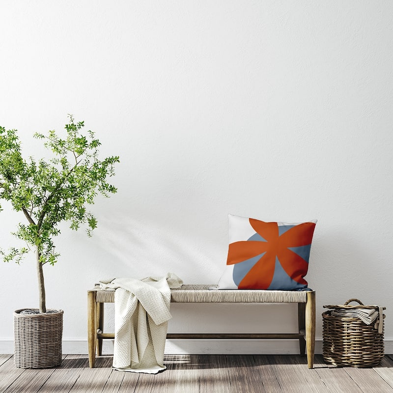 Bold Flower Polyester Indoor Pillow