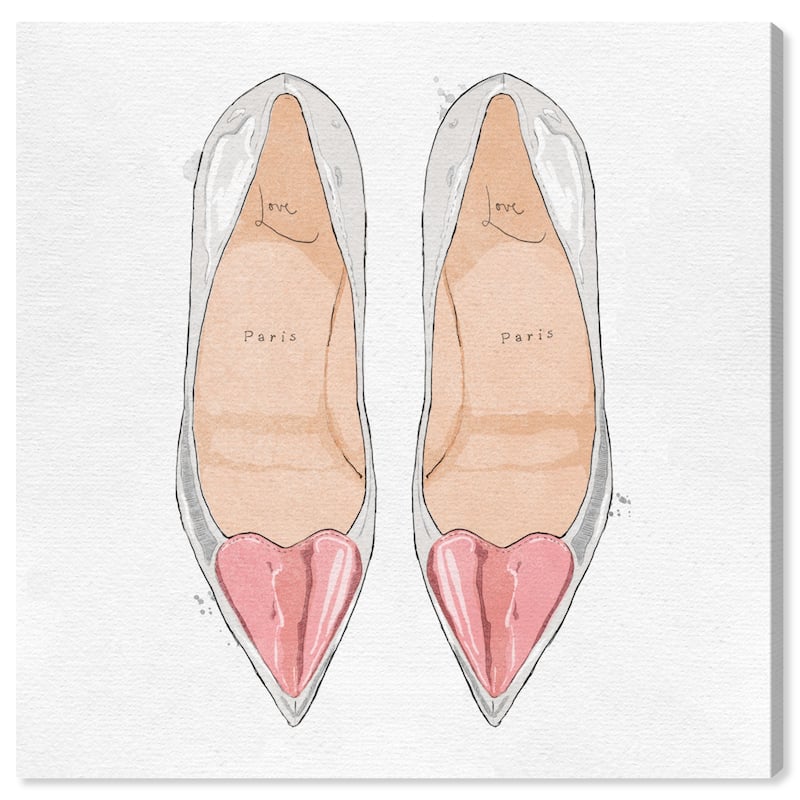 Wynwood Studio Canvas Fashion and Glam Ready For Love Blush White and Light Pink Glam Wall Art Canvas Print