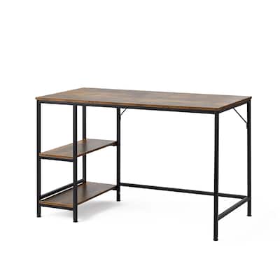 Suprima® Desk - Organizer Shelves - Hickory Teak