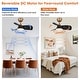 preview thumbnail 11 of 33, 28" Black Modern Dimmable LED Ceiling Fan with Light and Remote