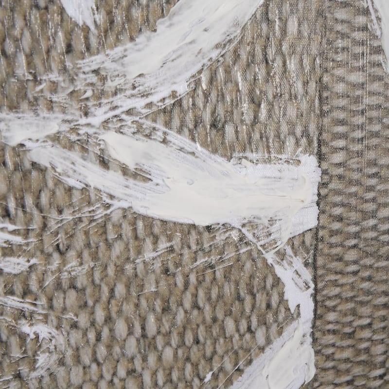 Woven Textile Framed Canvas Art Print