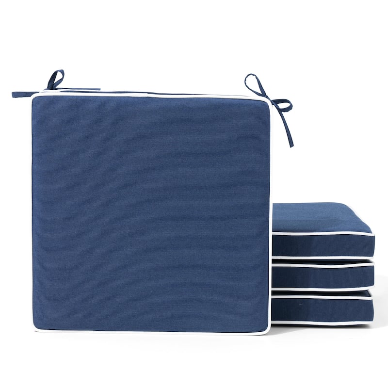 Indoor Outdoor Dining Chair Cushion Set of 2/4 Patio Chair Seat Pad